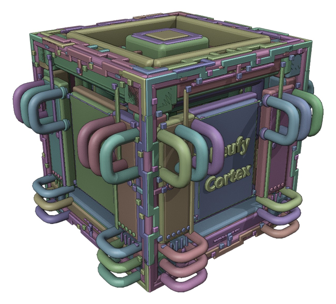 Every component in its own colour