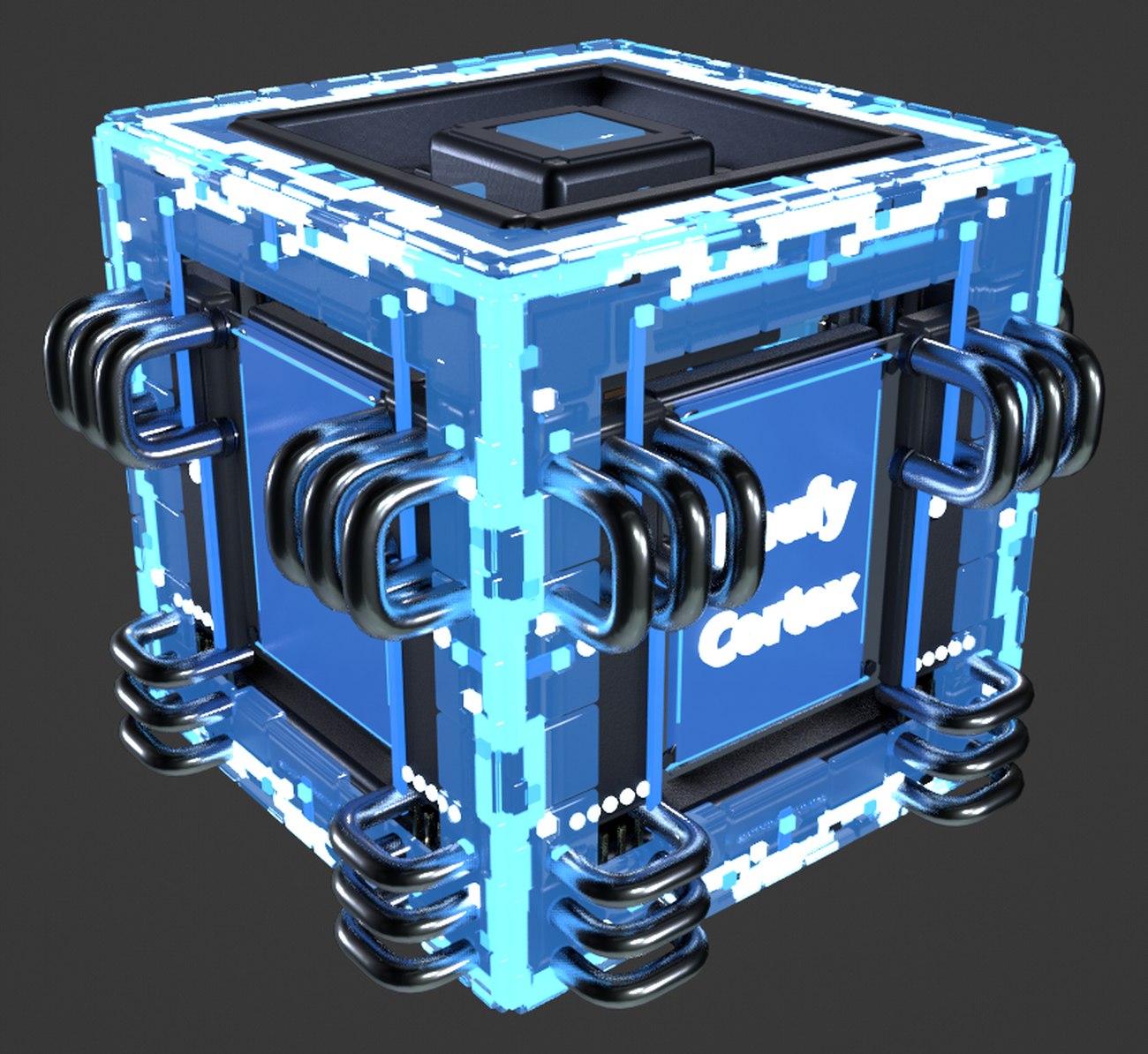 Assembled glass body