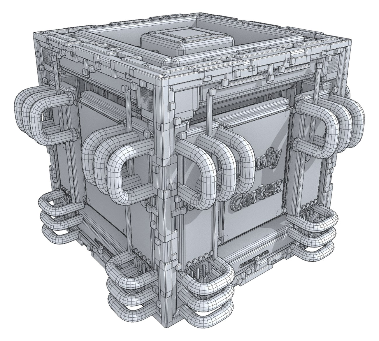 Quad topology wireframe